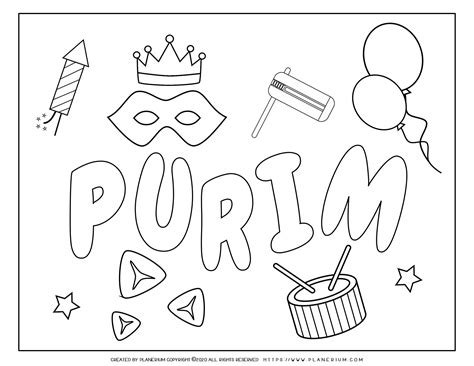 Purim Coloring Pages Printable